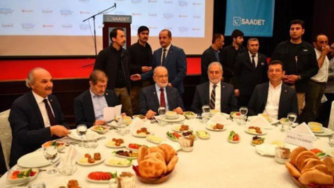 Ekrem İmamoğlu, Saadet Partisi iftar programına katıldı