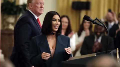 Kim Kardashian Beyaz Saray'da Trump'la görüştü