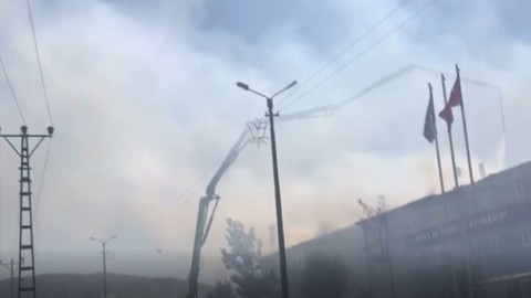 Konya'daki silah fabrikasında yangın çıktı