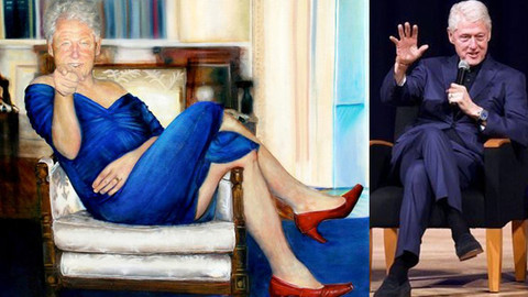 Jeffrey Epstein’ın villasında Bill Clinton tablosu bulundu