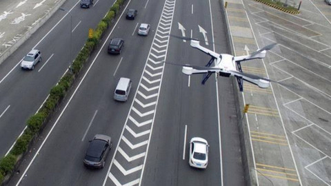 Antalya trafiği havadan helikopter ve drone denetlendi