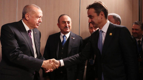 Cumhurbaşkanı Erdoğan, Yunanistan Başbakanı Miçotakis ile görüştü