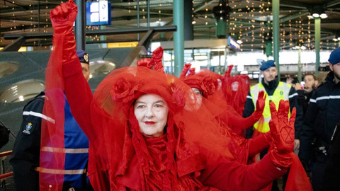 Hollanda'da iklim protestosu