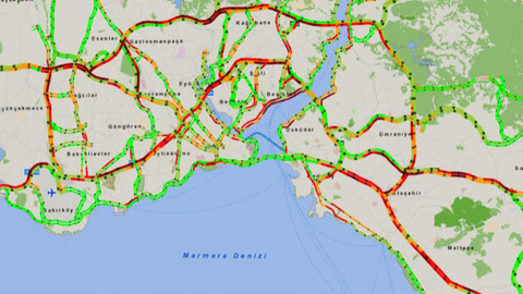 İstanbul'da tatil trafiği yoğunluğu