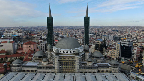 Taksim Camii inşaatında sona gelindi