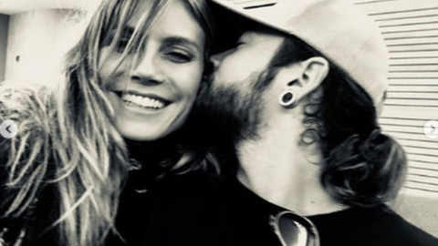 Heidi Klum ve Tom Kaulitz'den göbek pozu