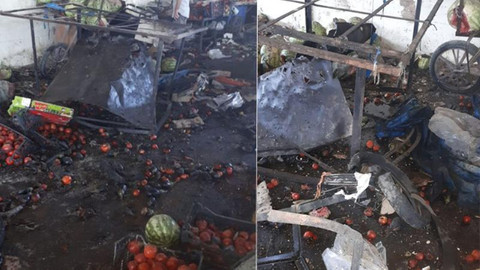 Rasulayn'da sebze pazarına bombalı saldırı