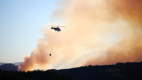Adana'daki orman yangını! Havadan müdahale tekrar başladı