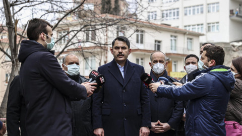 Bakan Kurum incelemelerde bulundu! Ankara'daki o bina 'kontrollü' yıkılıyor