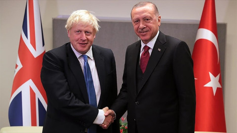 Cumhurbaşkanı Erdoğan, İngiltere Başbakanı Johnson ile telefonda görüştü