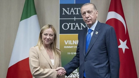 Cumhurbaşkanı Erdoğan İtalya Başbakanı Meloni ile görüştü