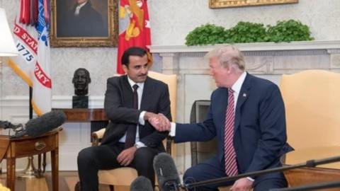 Trump ve Şeyh Temim'den kritik görüşme: Orta Doğu'da diploması trafiği hızlandı