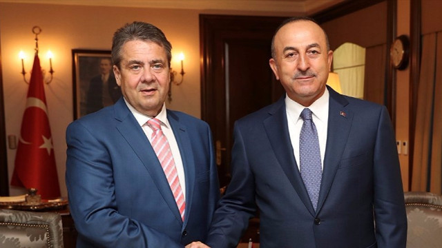 Çavuşoğlu,  Gabriel ile bir araya geldi