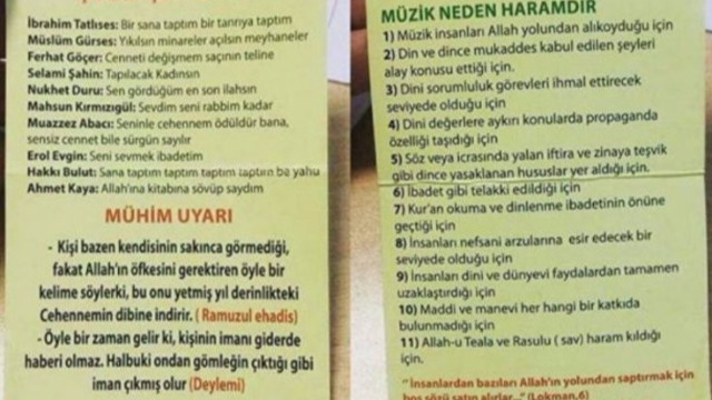 İTÜ'de 'müzik haramdır' bildirisi