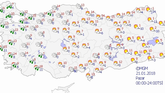 Yurtta hava durumu 22 Ocak Pazartesi! Bugün hava nasıl, yağışlı mı? Kar yağacak mı?