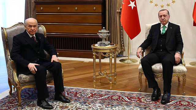 Erdoğan ve Bahçeli görüşmesinde tam mutabakatla bütün hususlar netliğe kavuşturuldu