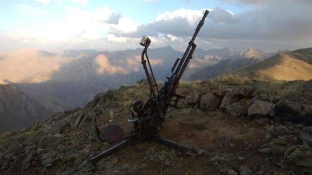 Hakkari’de PKK’ya ait uçaksavar ele geçirildi