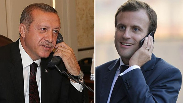 Cumhurbaşkanı Erdoğan Macron’la telefonda görüştü
