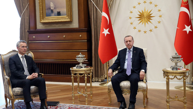 Cumhurbaşkanı Erdoğan, Stoltenber'i kabul etti.