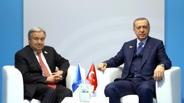 Erdoğan, BM Genel Sekreteri ile telefonda görüştü