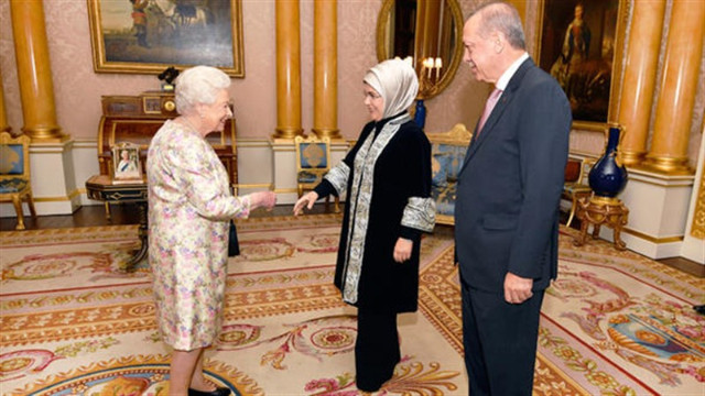 Cumhurbaşkanı Erdoğan, Kraliçe 2. Elizabeth ile görüştü
