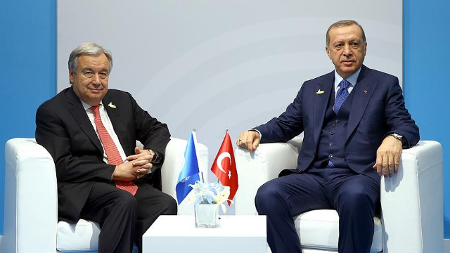 Cumhurbaşkanı Erdoğan, BM Genel Sekreteri Guterres ile telefonda görüştü