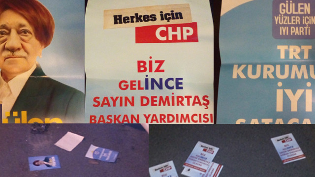Ankara'da sokağa atılan korsan broşürler