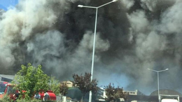 Ankara'daki Keresteciler Sitesi'nde yangın çıktı