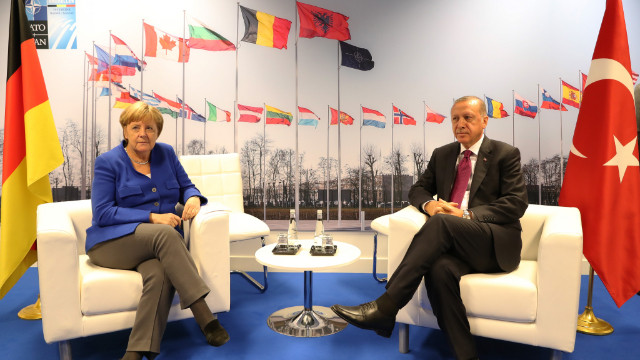 Cumhurbaşkanı Erdoğan Merkel görüşmesi sona erdi