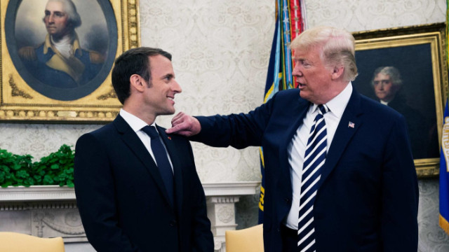Macron'dan Trump'a yalanlama geldi