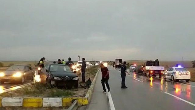 Konya-Ankara kara yolunda zincirleme kaza