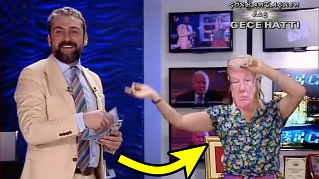 Flash TV Trump'ı dansöz yapıp oynattı