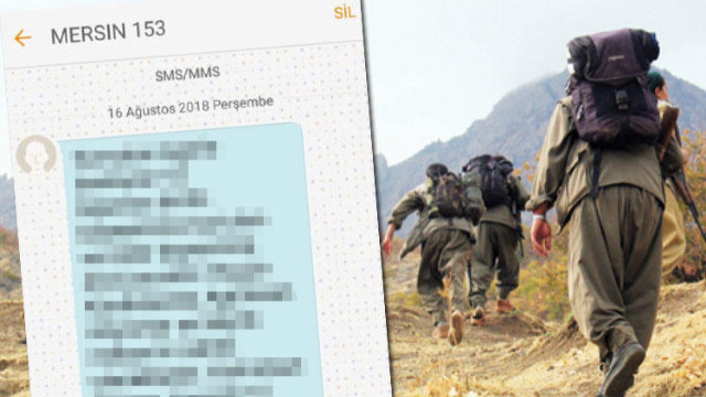 SMS’le PKK propagandası yapıldı