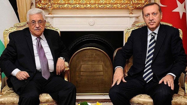 Cumhurbaşkanı Erdoğan, Filistin Devlet Başkanı Mahmud Abbas'la telefonda görüştü