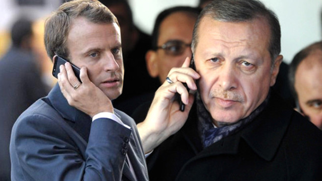 Cumhurbaşkanı Erdoğan, Macron ile telefonda görüştü