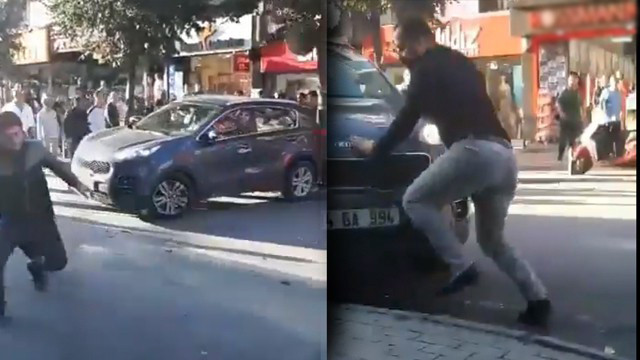İstanbul Bakırköy'de bir sürücü aracını yayaların üzerine sürdü