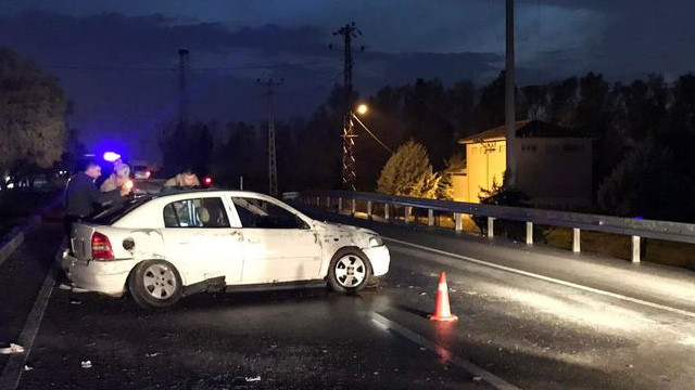 Batman'da araç takla attı!