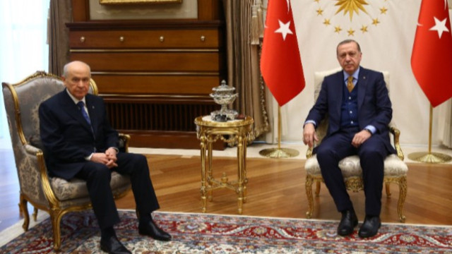 Cumhurbaşkanı Erdoğan ile Bahçeli görüşmesi sona erdi