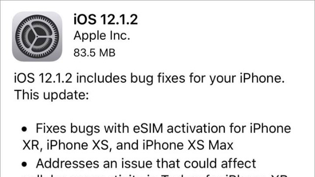 iOS 12.1.2 güncellemesinde neler var? iOS 12.1.2 güncellemesi ile hangi sorunlar giderildi?