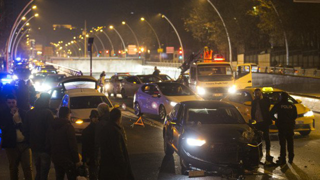 Ankara'da zincirleme kaza