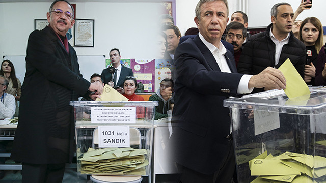 AK Parti ve CHP’nin Ankara adayları oylarını kullandı