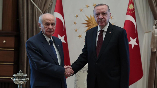 Cumhurbaşkanı Erdoğan, Bahçeli görüşmesi sona erdi