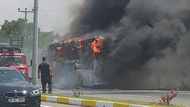 Balıkesir'de yolcu otobüsü yandı: 5 kişi hayatını kaybetti!