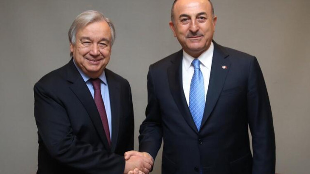 Çavuşoğlu, BM Genel Sekreteri Guterres ile görüştü