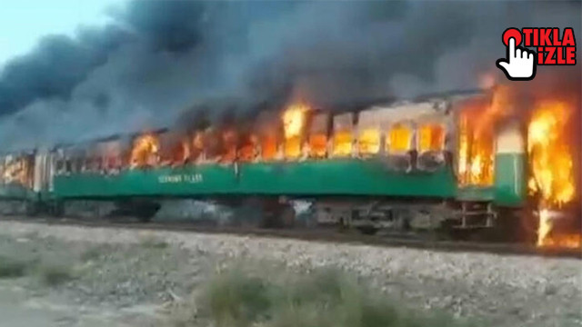 Pakistan’da tren yangını: Çok sayıda ölü var