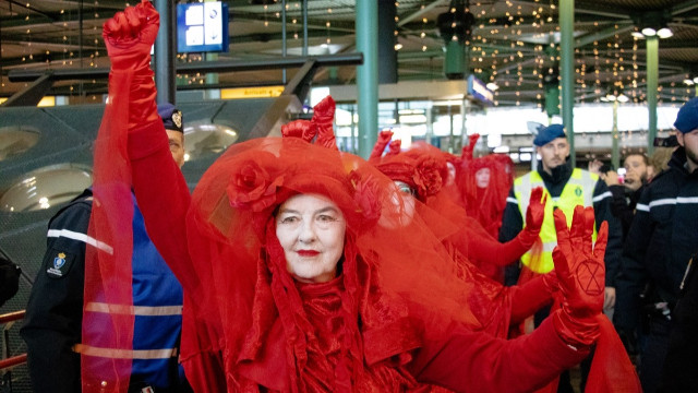 Hollanda'da iklim protestosu