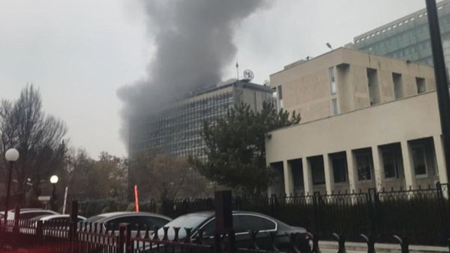 Başkent'te DSİ Genel Müdürlüğü binasında yangın