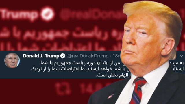 Trump'tan İranlılara özel Farsça tweet!