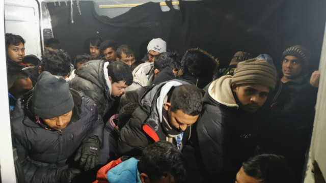 Edirne'de 28 kaçak göçmen yakalandı