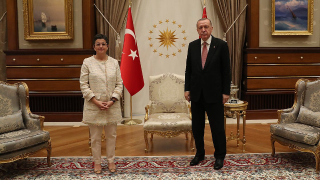 Cumhurbaşkanı Erdoğan, İspanya Dışişleri Bakanı Laya'yı kabul etti